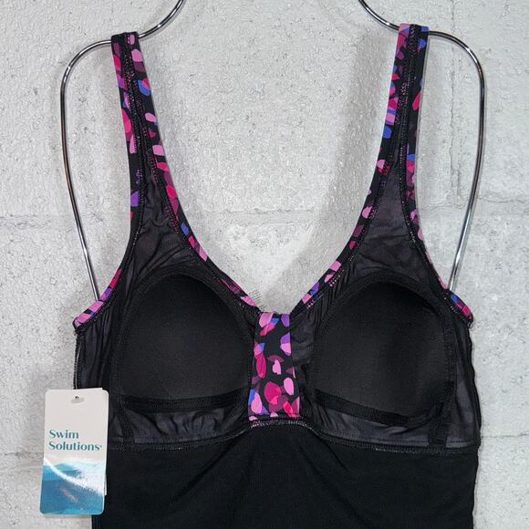 Swim Solutions Women's Abstract Printed One-Piece Swimsuit multi, 10 $112 - Picture 11 of 14